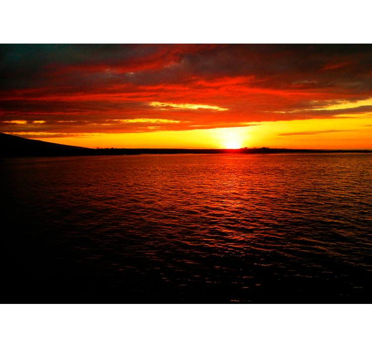 Foto tapeta sumrak iznad oceana - TenStickers