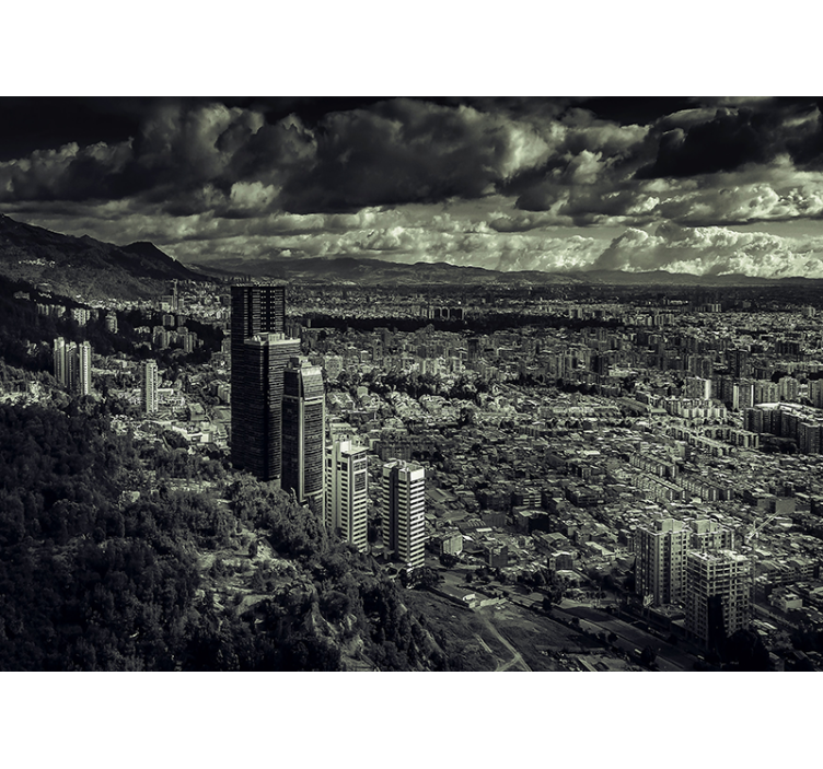 Zidne slike i zidne freske pogled na planine - TenStickers