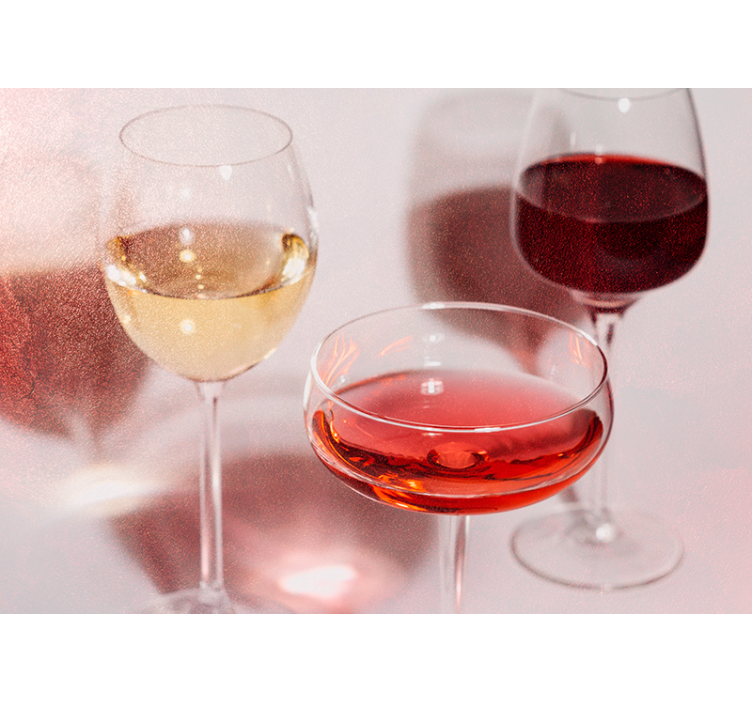 Foto tapete glazbene tematike elegantni vinski čaše - TenStickers