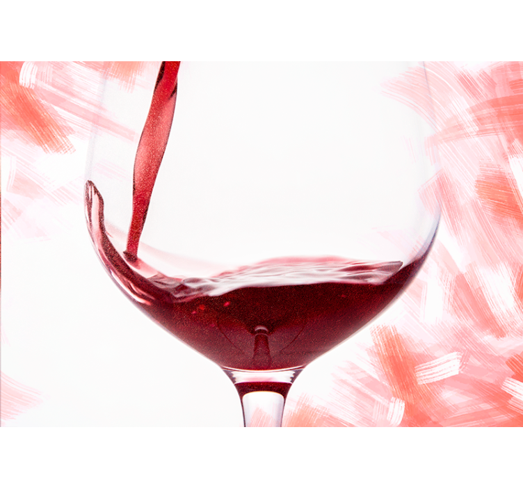 Foto tapete ljubav razlijevanje vina u čaši - TenStickers
