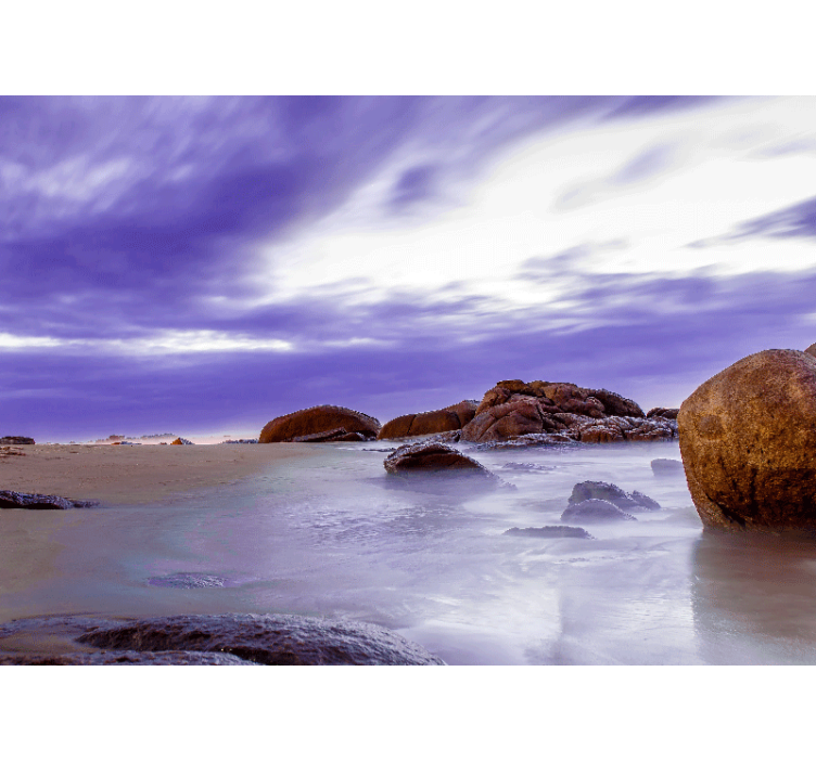 Foto tapete planinski pejzaž stjenovite plaže - TenStickers