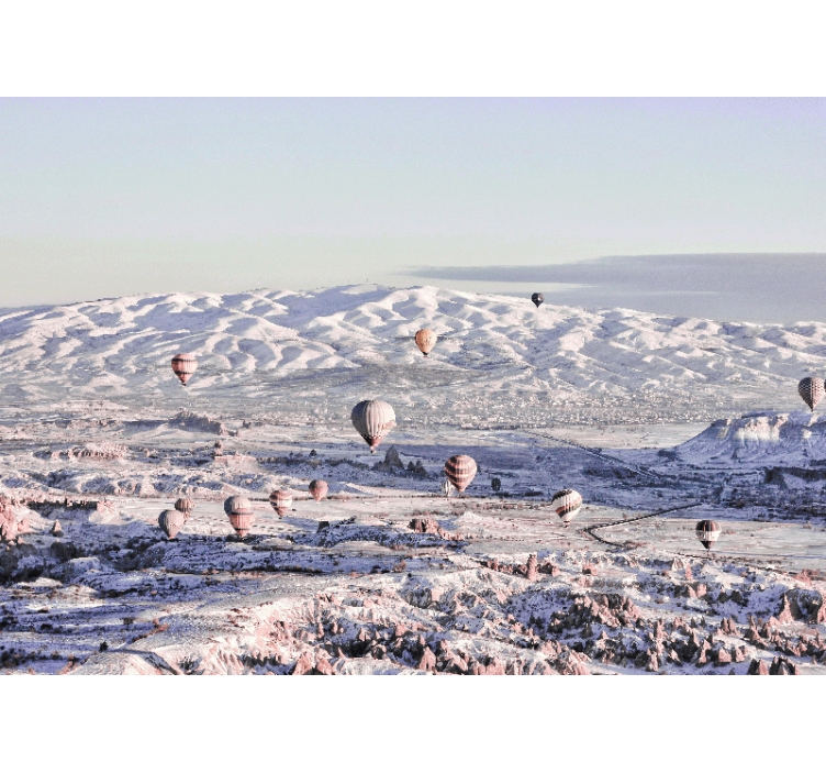 Zima vibracije zidni zid baloni s vrućim zrakom - TenStickers
