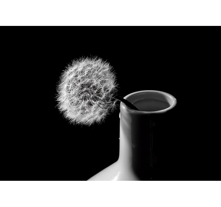 Foto tapete maslačka maslačak u vazi - TenStickers