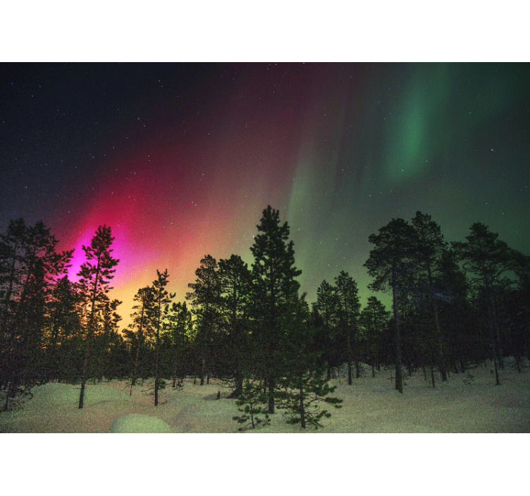 tapete priroda prikaz aurore borealis - TenStickers
