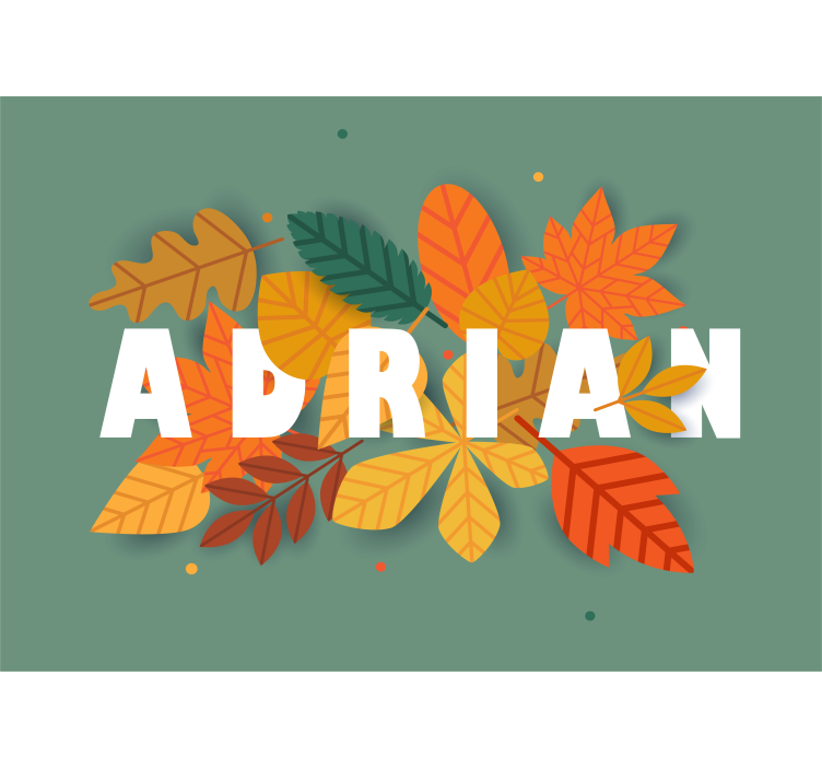 Ostale zidne freske aranžman od jesenskog lišća - TenStickers