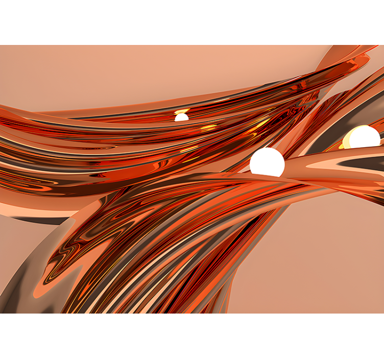 Apstraktni fototapete tekuće organske krivulje - TenStickers