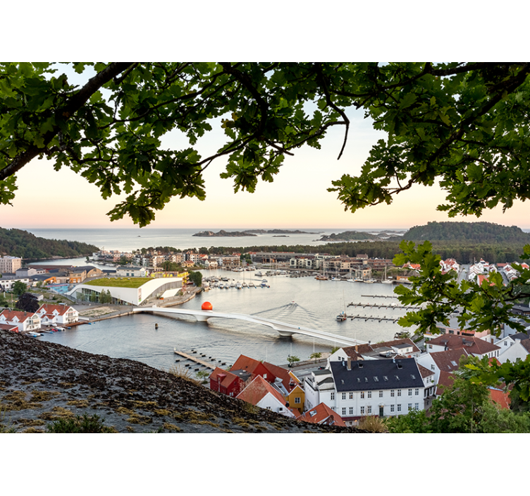 Zidne slike i zidne freske Šarmantni obalni pogled - TenStickers