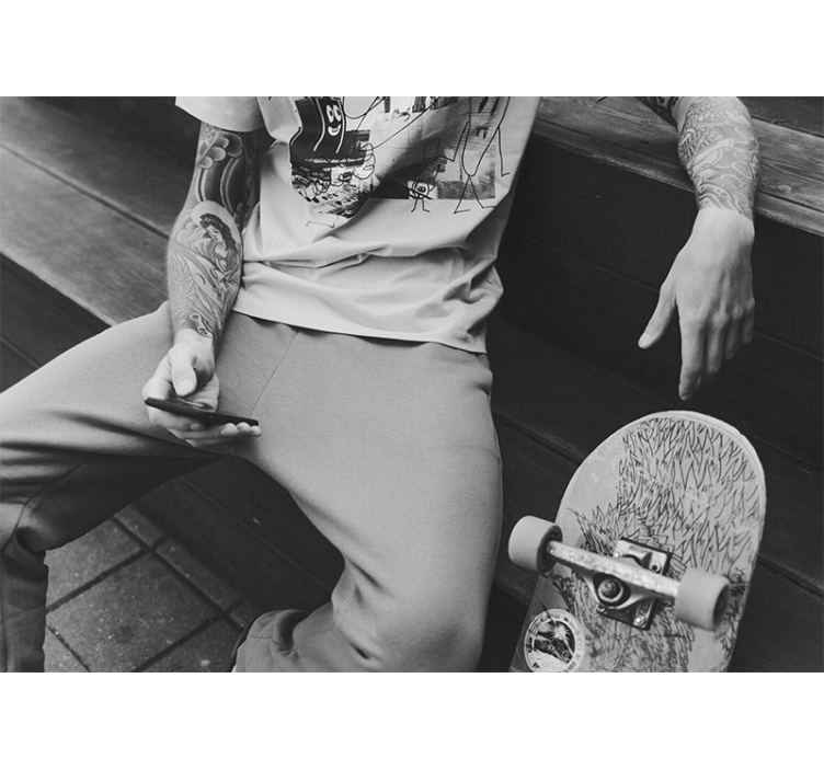 Foto tapete drugih gradova i zemalja skateboarder stil - TenStickers