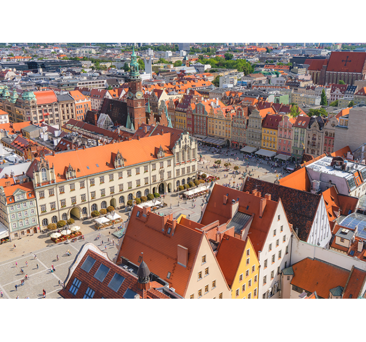 Zidne slike i zidne freske povijesni pogled na grad - TenStickers