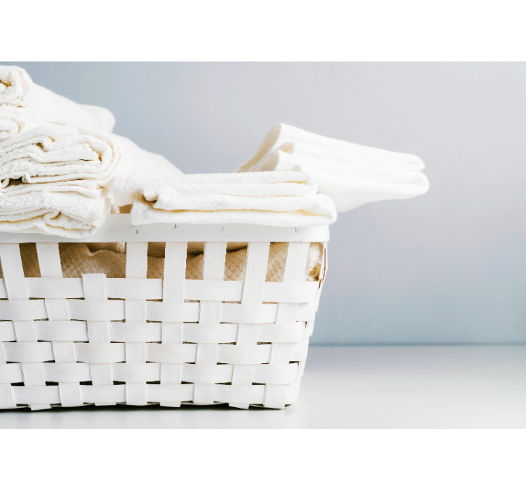 Foto tapete kupaonica elegantna košara za ručnike - TenStickers