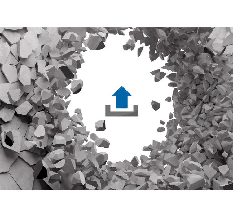 Zidni freske zebra koja izlazi iz stijena - TenStickers