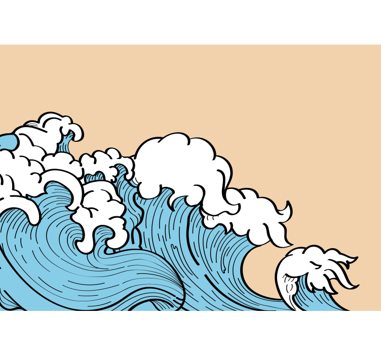 Estetski zidni zid 70-ih godina estetskog pop vala - TenStickers