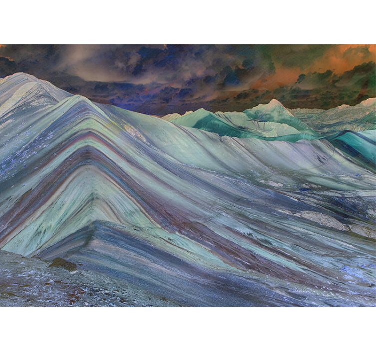 Foto tapeta planinski reljefni oblik - TenStickers