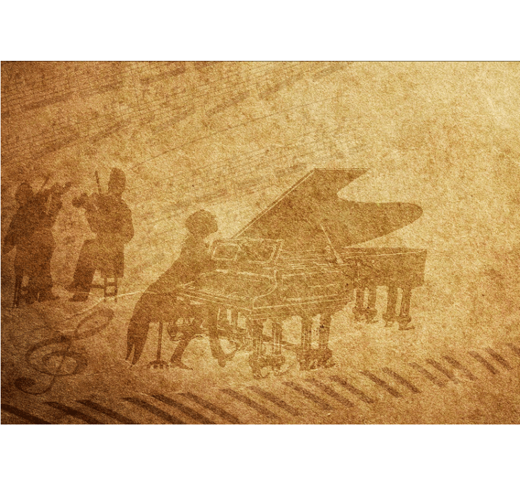 Foto tapete glazbene tematike piano izvedba - TenStickers