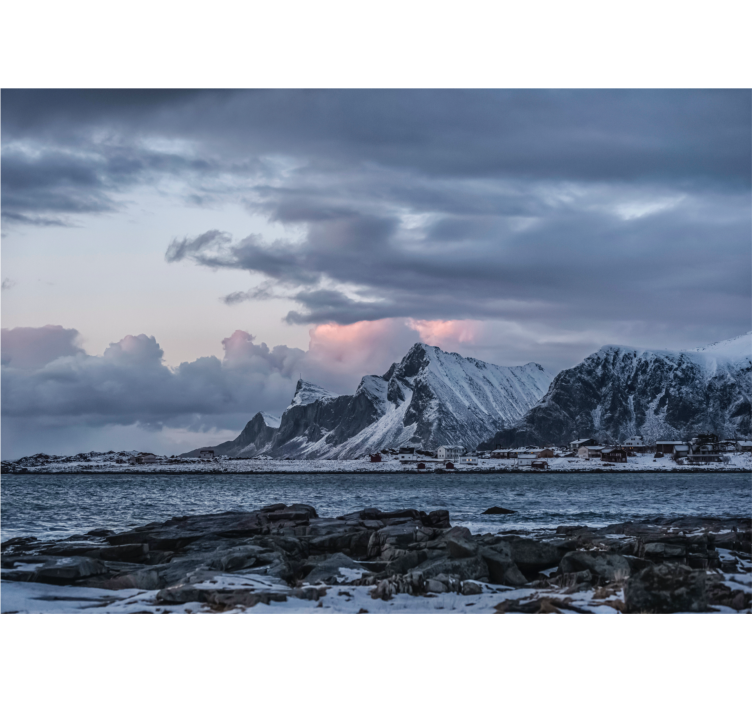 Foto tapeta icy summit crests na ledu - TenStickers