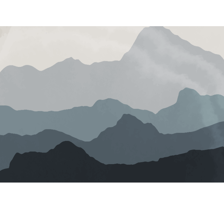 Foto tapete planinski mirni planinski pejzaž - TenStickers