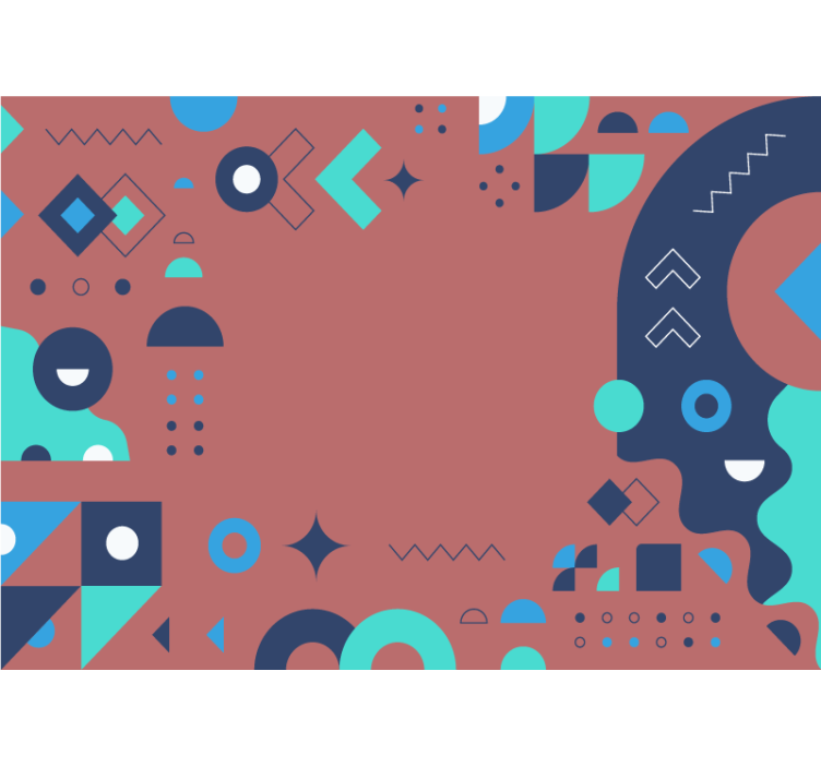 Apstraktni fototapete s geometrijskim uzorkom - TenStickers