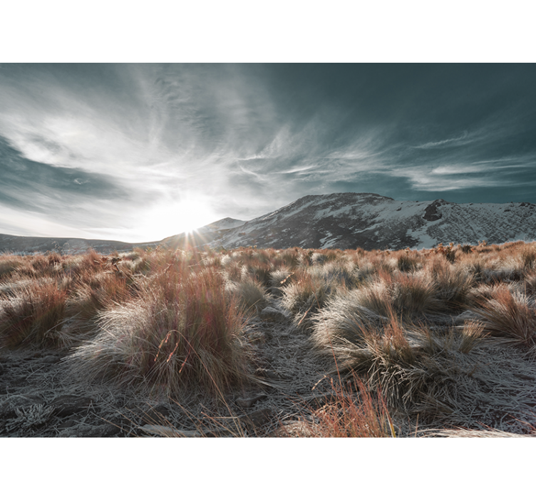 Foto tapeta priroda planinskog izlaska sunca - TenStickers