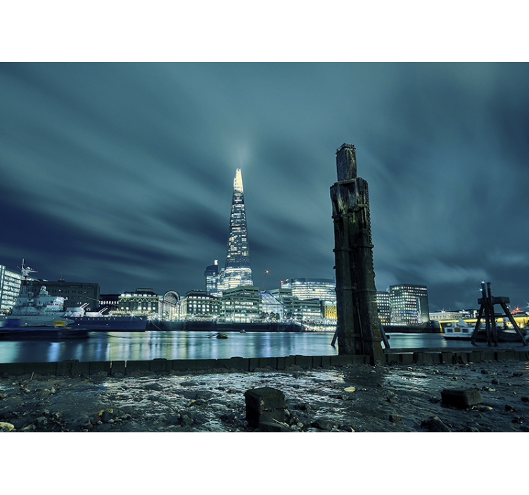 Foto tapete london noćni shard tower - TenStickers