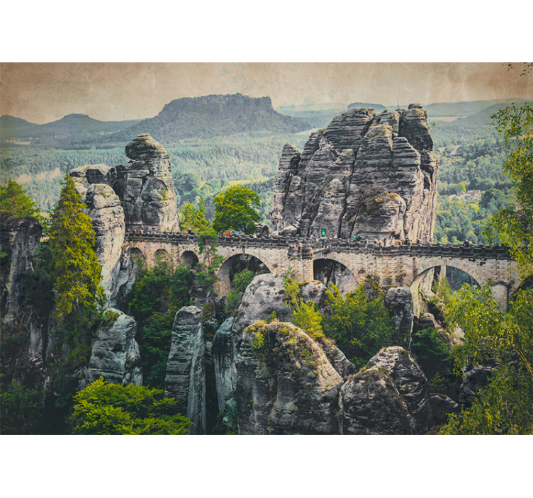 Foto tapeta pogled na bastei most - TenStickers