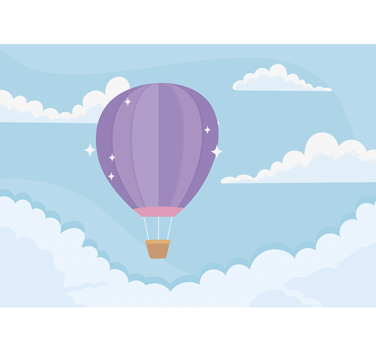 Foto tapete za dječju sobu razigrani baloni na vrući zrak - TenStickers