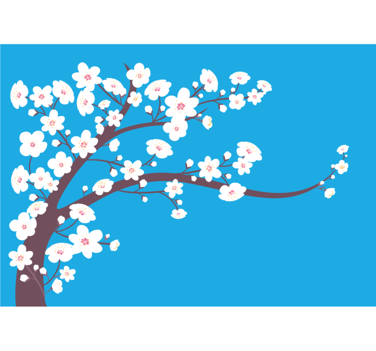 Foto tapete cvijet sakura cvjetni ogranak - TenStickers