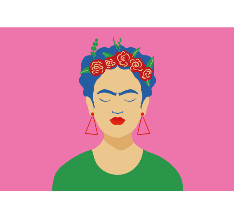 Frida kahlo pop art dizajn urbana umjetnička zidna mural - TenStickers