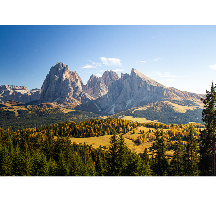 Foto tapete planinski majestic rocky peaks - TenStickers