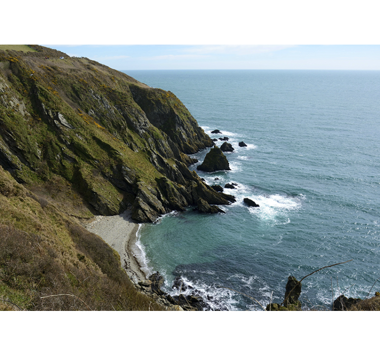 Foto tapeta struktura kamenja uz more - TenStickers