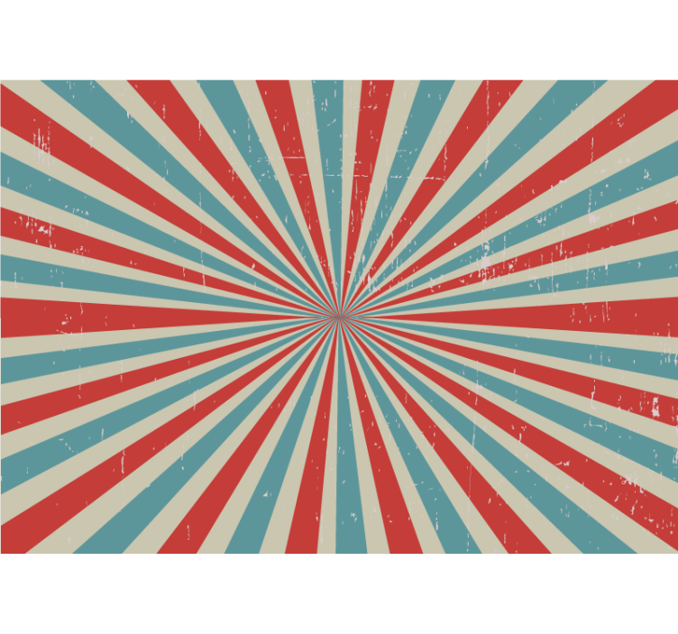 Zidni murali urbane umjetnosti radijalni eksplozija boja - TenStickers