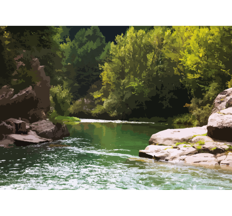 tapete priroda spokojan vodeni krajolik - TenStickers