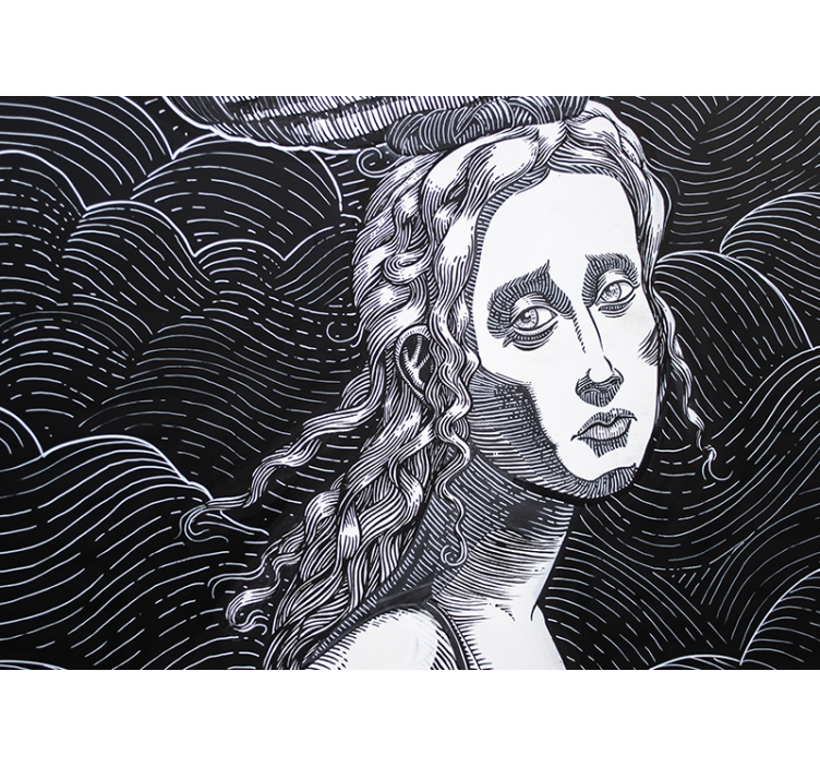 Foto tapete umjetnički složen portret žene - TenStickers