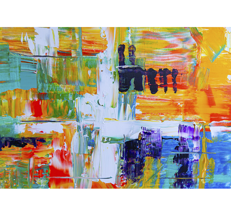 Foto tapete umjetnički vibrantna apstraktna kompozicija - TenStickers