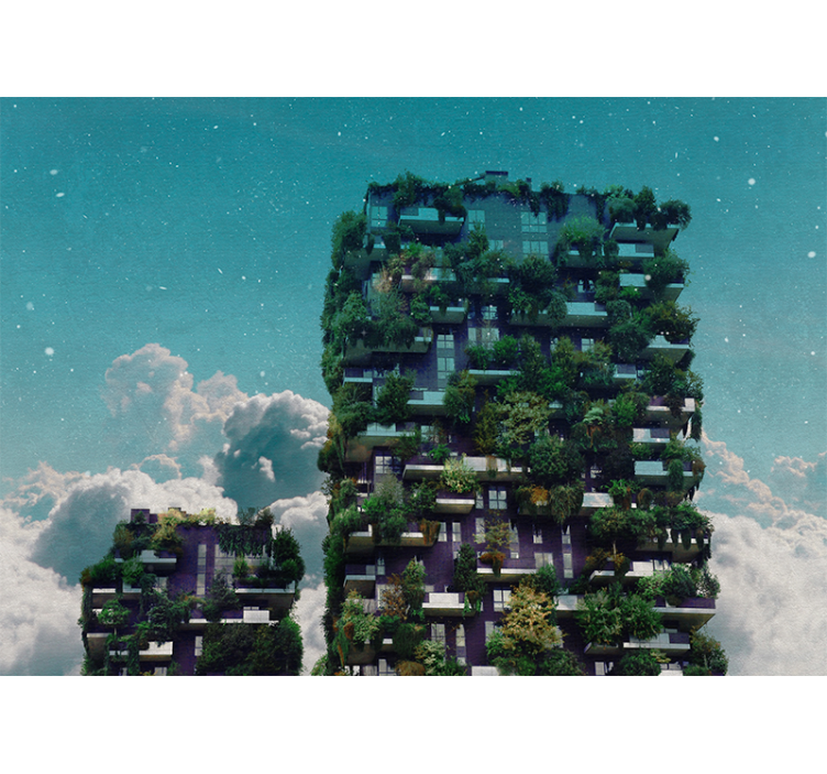 Tapete priroda zeleni vertikalni vrt - TenStickers