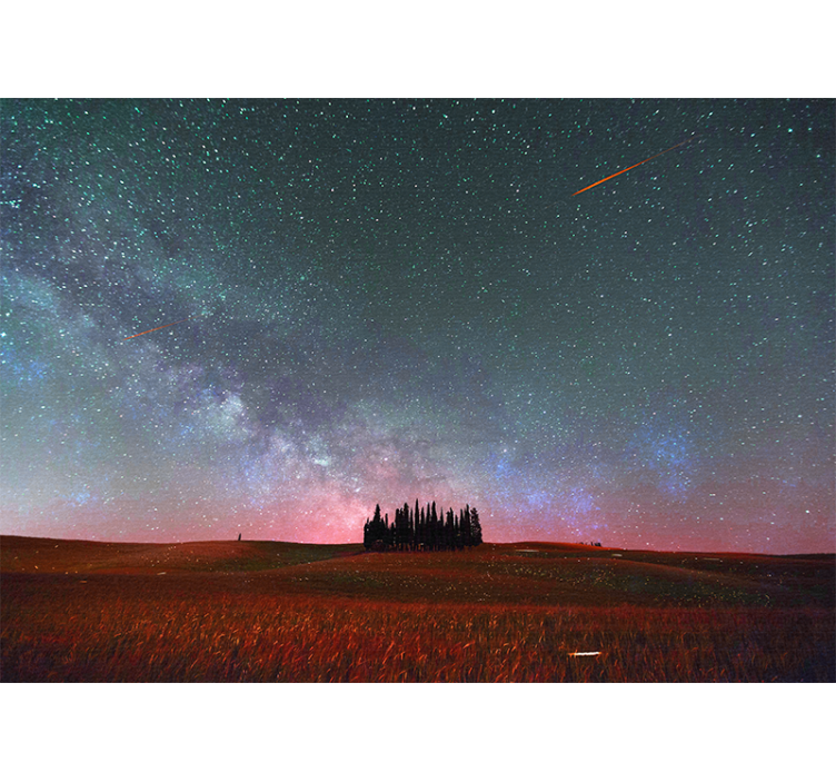 Foto tapete planinski starlit mliječni put - TenStickers