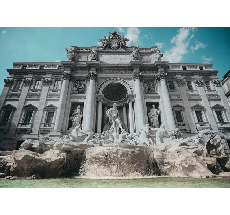 Zidne slike i zidne freske fontana di trevi - TenStickers