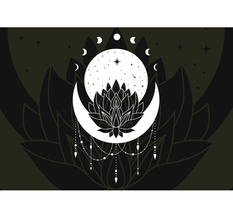 Foto tapete mandale dizajn lotus moon - TenStickers