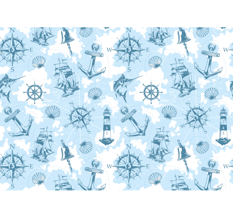 Foto tapeta s morskim avanturističkim elementima - TenStickers