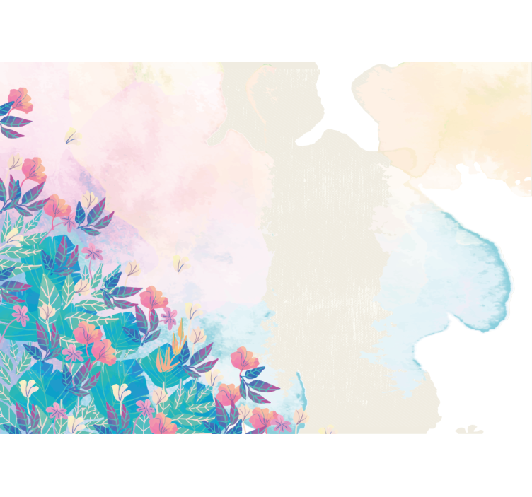 Apstraktni fototapete živopisno cvjetno prskanje - TenStickers