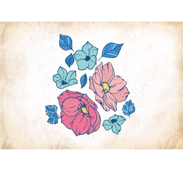 Foto tapete cvijet ružičasta cvjetna kompozicija - TenStickers