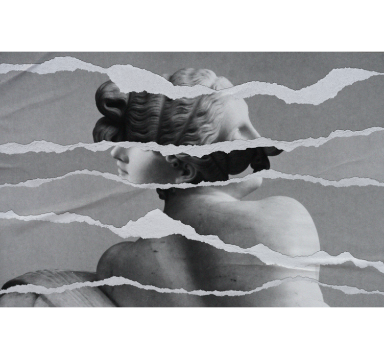 Grčki kip slika rastrgan zidni mural dnevne sobe - TenStickers