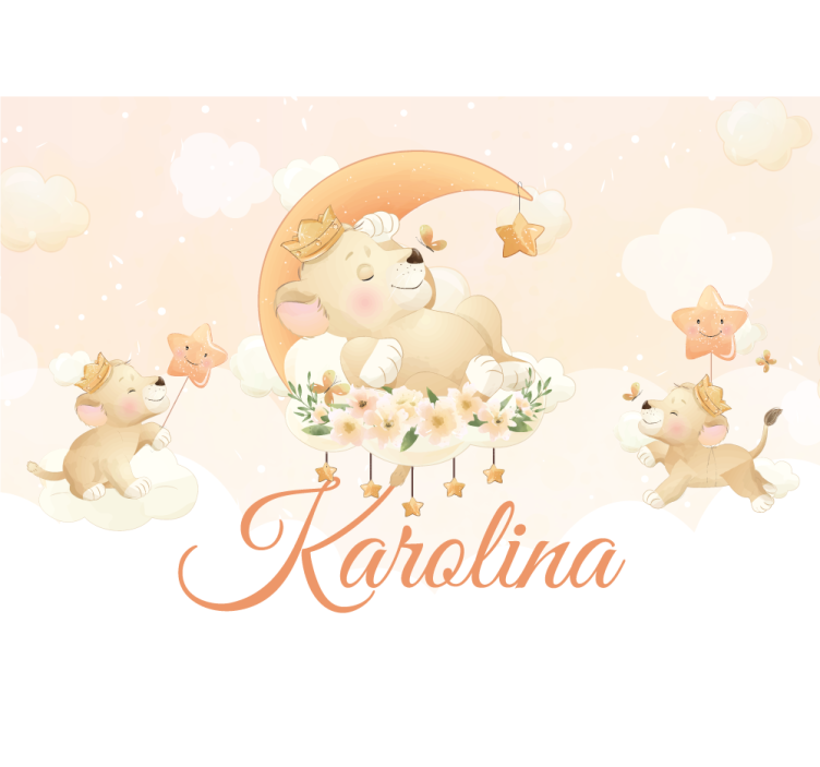 Zidni freske sanjiva scena lava - TenStickers