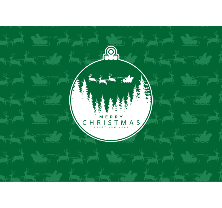 Foto tapete božić radosni zimski pejzaž - TenStickers