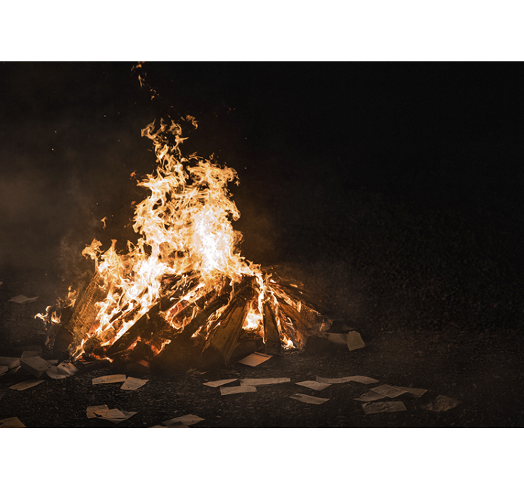 Apstraktni fototapeti scena plamene vatre - TenStickers