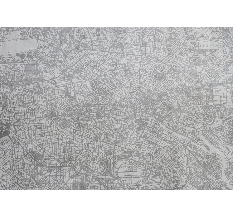 Foto tapete berlin detaljna karta berlina - TenStickers