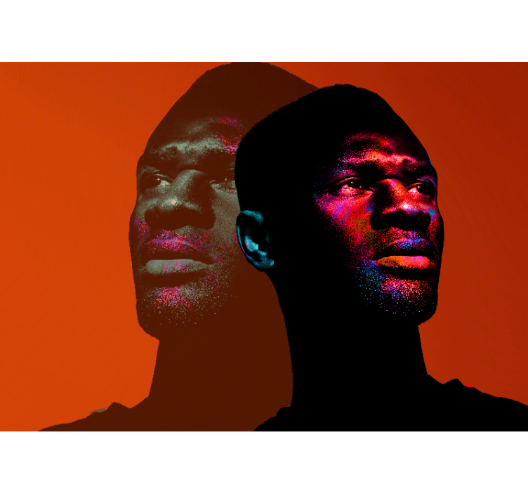 Foto tapete ljudi s dinamičnim siluetama portreta - TenStickers