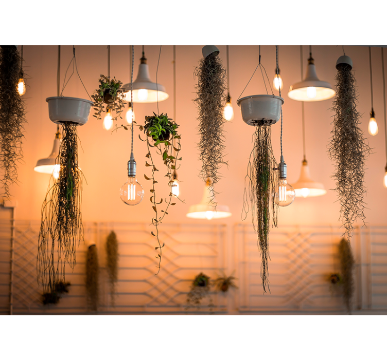 Tapete priroda s visećim zelenim akcentima - TenStickers