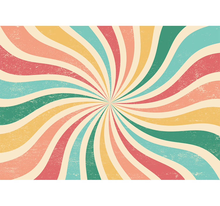 Foto tapete 3d spiralne šarene valove - TenStickers