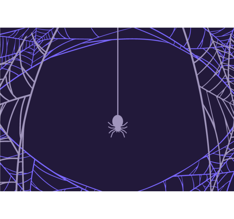 Ljubičasta paukova mreža zidna slika za dnevnu sobu - TenStickers