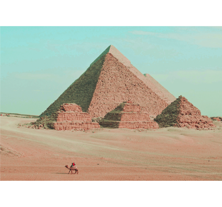 Zidne slike i zidne freske s motivima piramida i deva - TenStickers